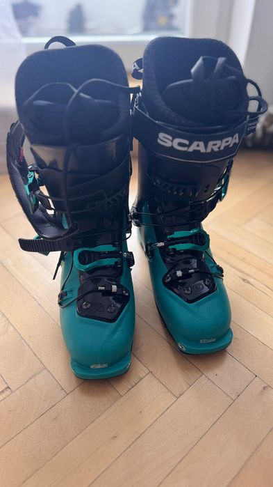 Clapari de tura femei Scarpa GEA 245 39 emerald/black