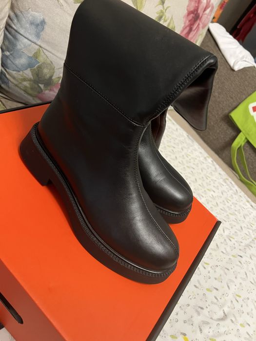 Cizme GRYXX negre, piele naturala de vitel, marimea 37