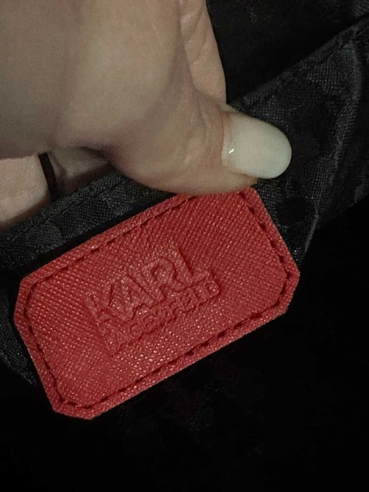 KARL LAGERFELD Дамска чанта с къса и дълга дръжка