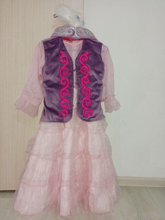 Казахское национальное платье для девочки