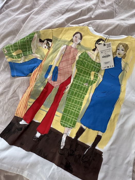 Нова дамска тениска Zara, M