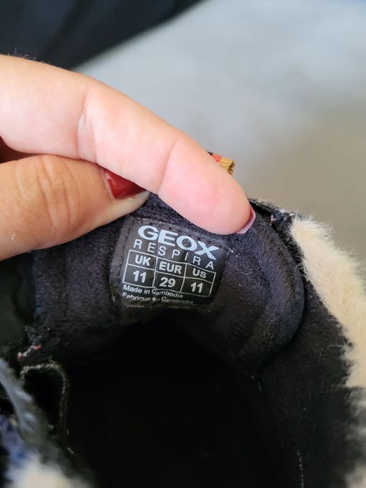 Детски велурени зимни обувки Geox Rebecca