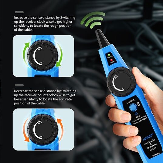 Многофункциональный сетевой тестер Noyafa NF-B509, Lan tester ethernet