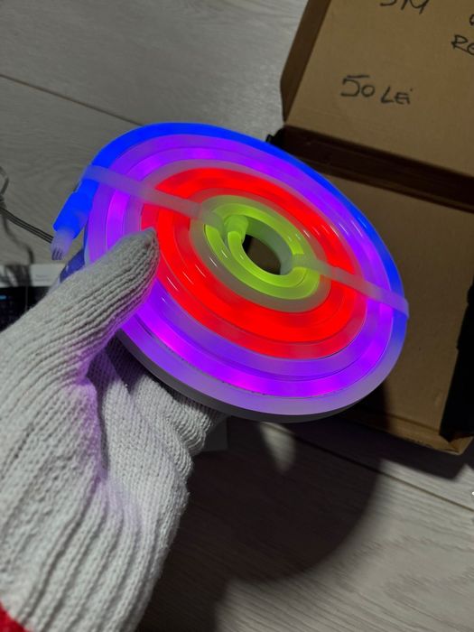 Banda led neon siliconata waterproof RGB IC 3m