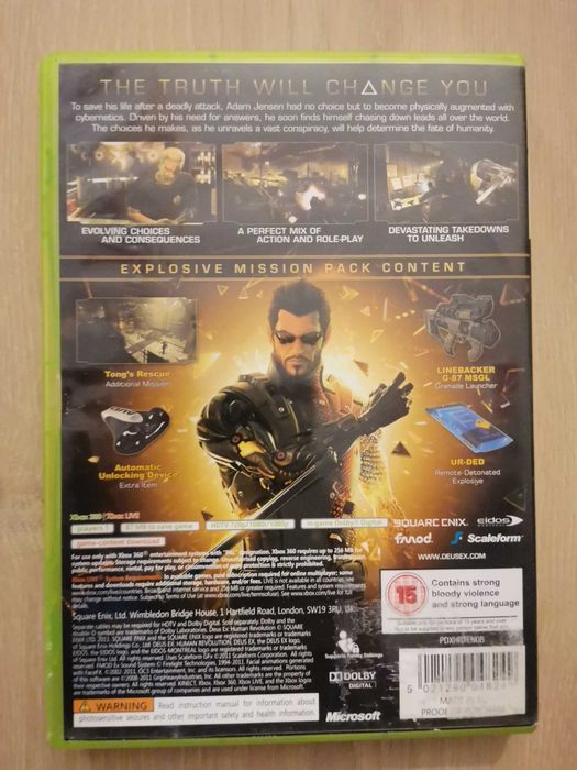 Vând joc XBOX 360 - Deus Ex Human Revolution - Limited Edition.