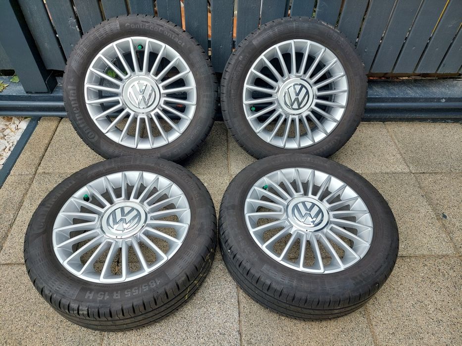 Jante aliaj originale VW Up pe 15, cauciucuri de vara 185 55 15