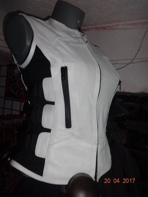 Icon дамски кожен мото елек xs s m l женски чопър телешки бокс нови