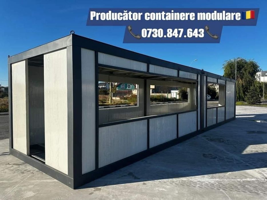 Container modular pentru cafenea/ birouri/ vestiar/ vitrina/ chiosc