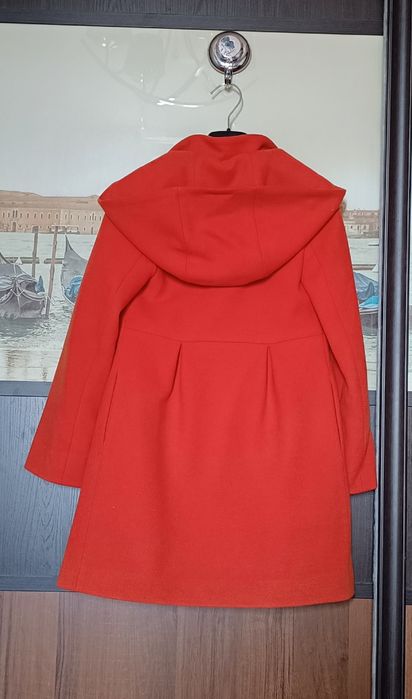 Мандариновое пальто, шерсть, р.122, произв. Россия