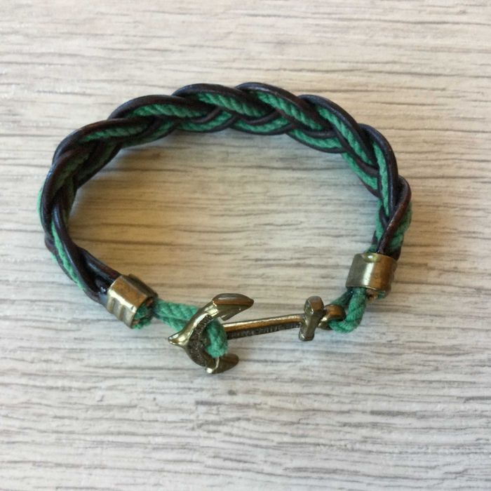 НОВА оригинална мъжка морска гривна с котва BROOKS BROTHERS от САЩ