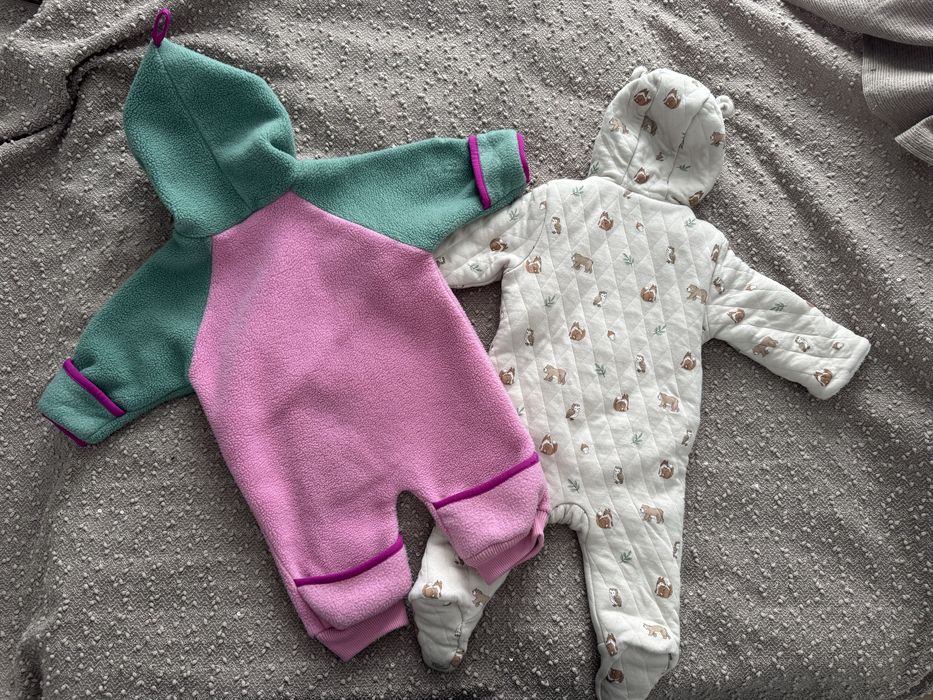 Set Salopeta groasa bebelusi, 3-6 luni