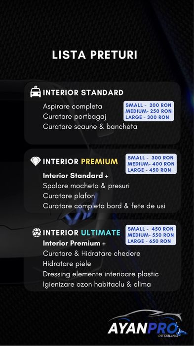 Detailing Auto, Curatare Auto Profesionala