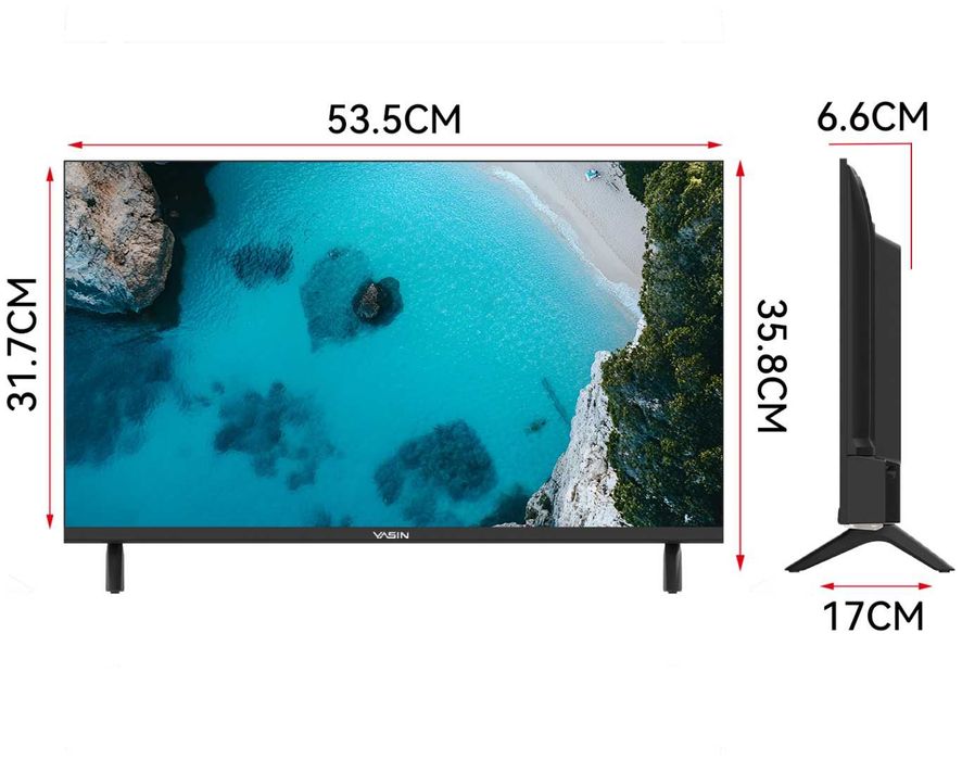 Телевизор Yasin 24E9000 61 см черный