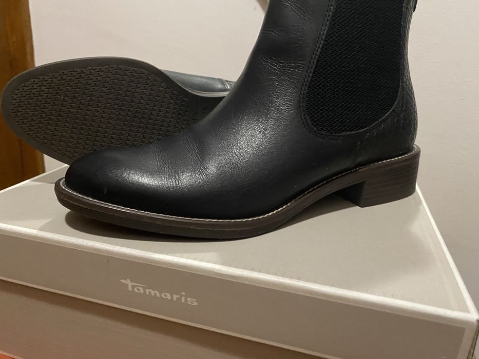 Боти Tamaris от естествена кожа