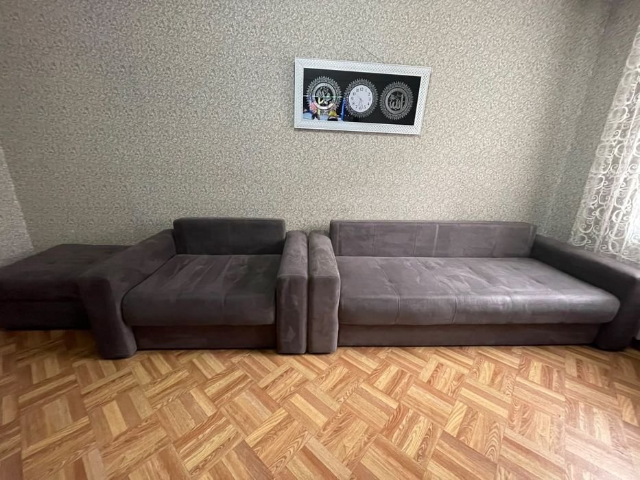 Продам диван + минидиван+ пуфик