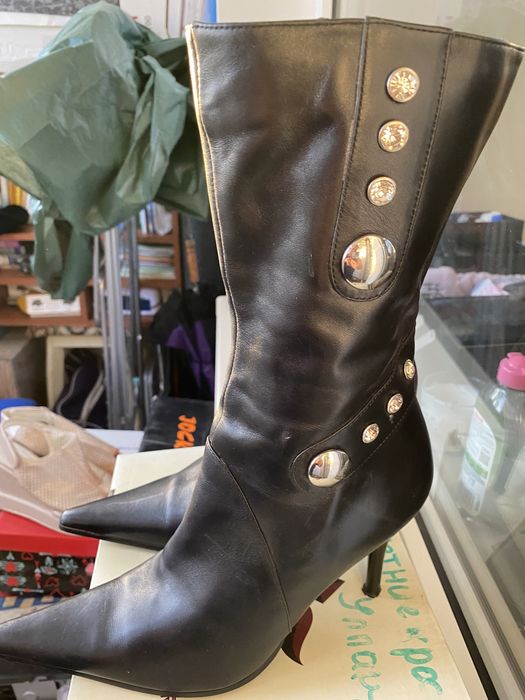 Сапоги, сапожки  кожанные