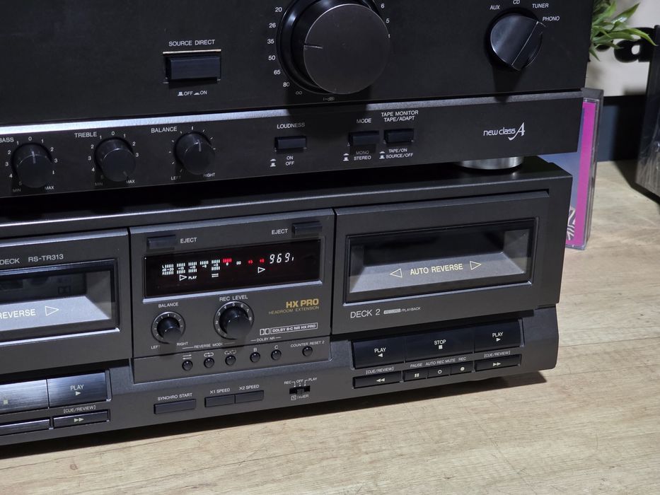 Linie audio TECHNICS, amplificator, dublu deck, cd player ,radio tuner, hifi stereo retro