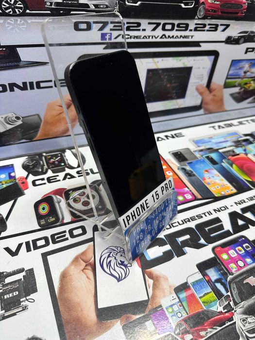 Iphone 15 PRO / 128 GB / 100% BAT - 17 cicluri / CreativAmanet