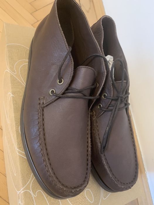 Pantofi ghete maro 42 mocasini hackett