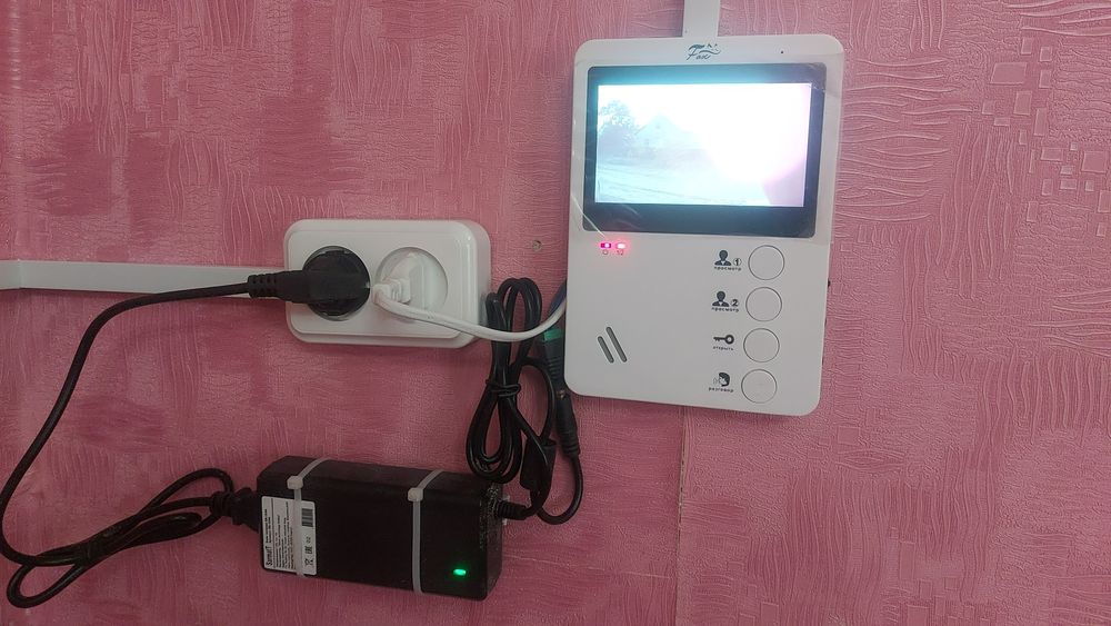 Установка видеодомофон
