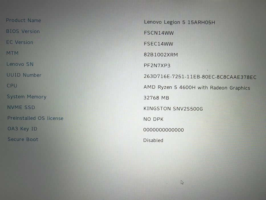 Gaming Lenovo Legion 5 • Ryzen 5 4600H • GTX 1660 Ti • 32GB RAM • ssd 512GB • 120Hz
