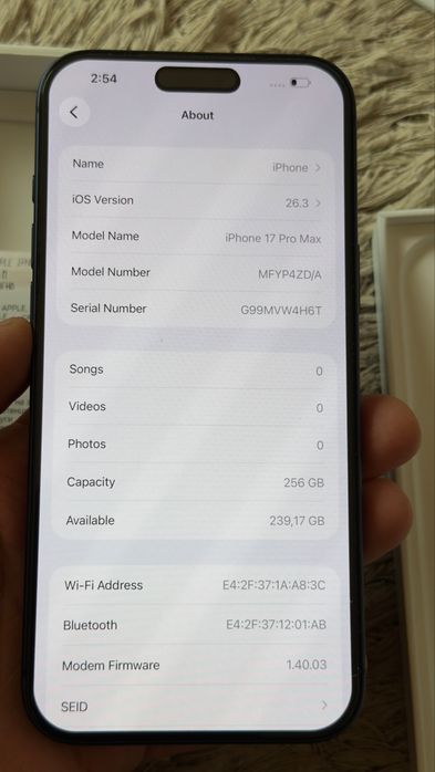 Iphone 17 pro max нов