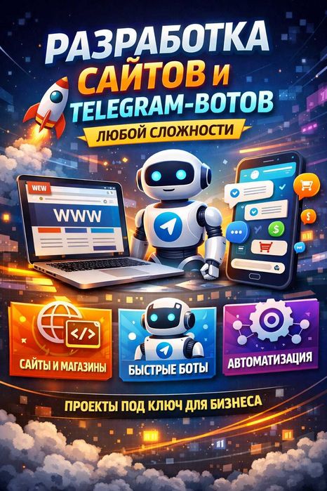 Разработка сайтов и Telegram-ботов любой сложности
