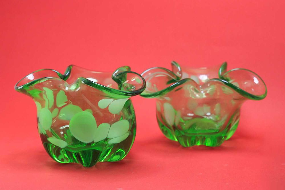 Прекрасный подарок Женской половине 2 вазочки -КОНФЕТНИЦЫ, цвета жизни