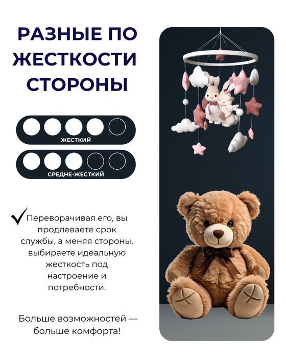 Детский беспружинный матрас с кокосом