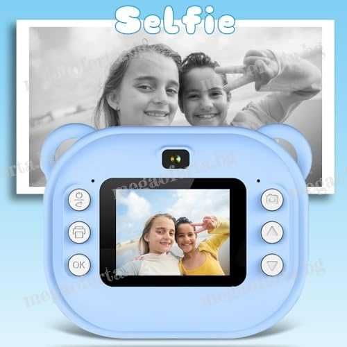 Детски Фотоапарат камера с незабавен печат и функции „Направи си сам“