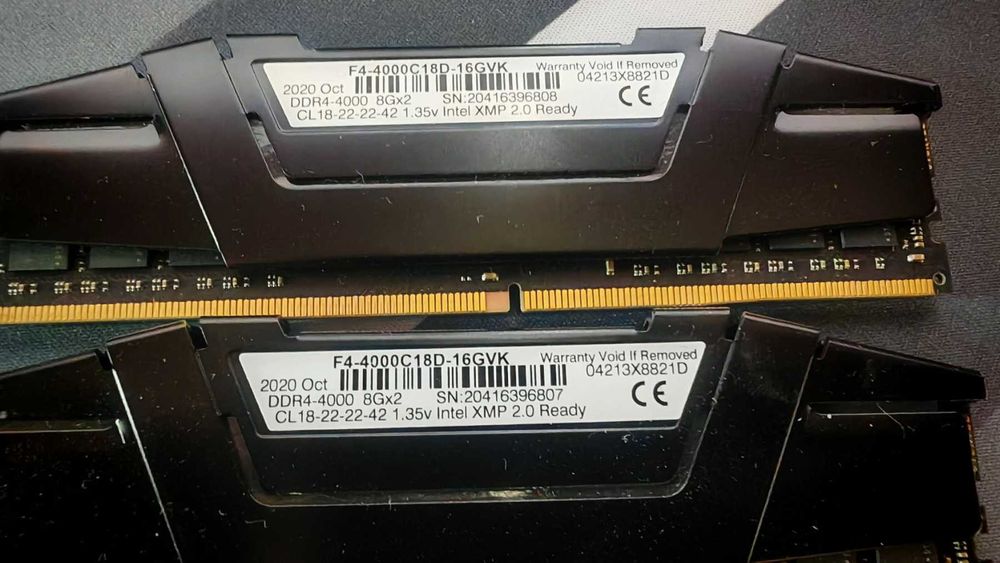 Рам памет G.SKILL Ripjaws V Black 16GB (2x8GB) DDR4 4000MHz