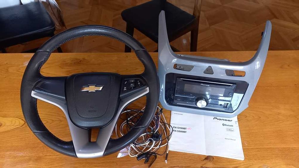 Руль мультимедиа на Cobalt + Pioneer FH-S709BT