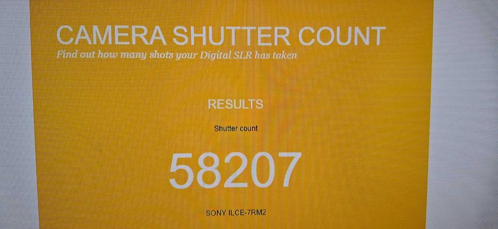 Sony A7R II 42.4MP безогледален фотоапарат - 58207 кадъра