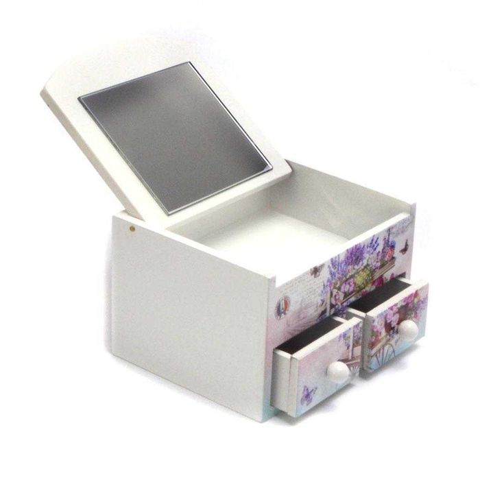 НОВА Дървена КУТИЯ ЗА БИЖУТА. Подаръчна Кутийка за Бижута Органайзер