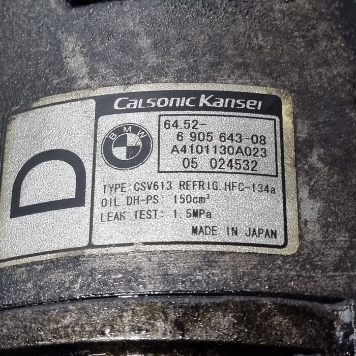 Compresor clima BMW X3 E83 2.0 Diesel 2003 - 2006 150CP M47 D20 (1313) Diesel A4101130A023