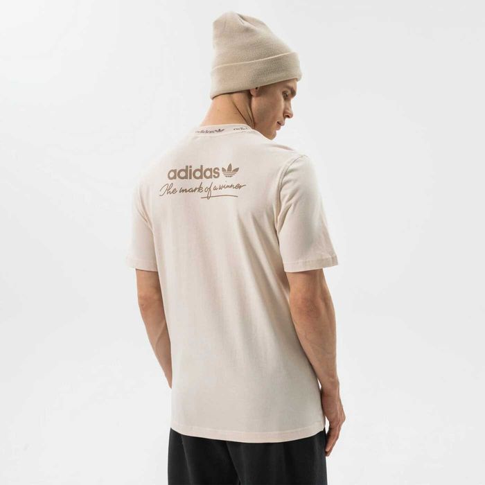 Адидас Adidas Originals Trefoil Liner  мъжка бежова тениска размер L