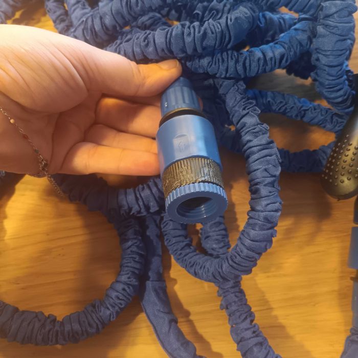 НОВ! Разтегаем градински маркуч, до 15 метра, с пистолет