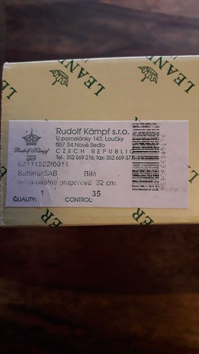 плато за сервиране Чешки порцелан антикварен и платина