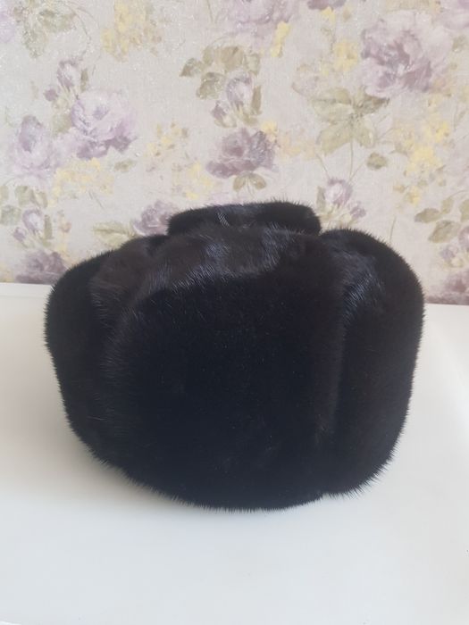 Шапка ушанка норковая