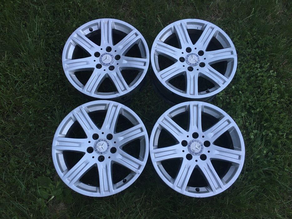 Set 4x Jante Aliaj Aluminiu R16 5X112 Mercedes A Class B  Class C Class E Class Vw Golf Passat Audi Skoda A2124011702