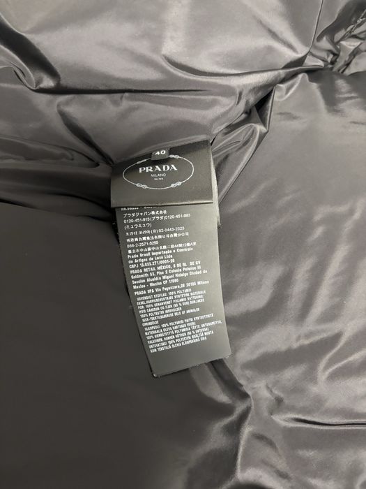 Prada puffer.