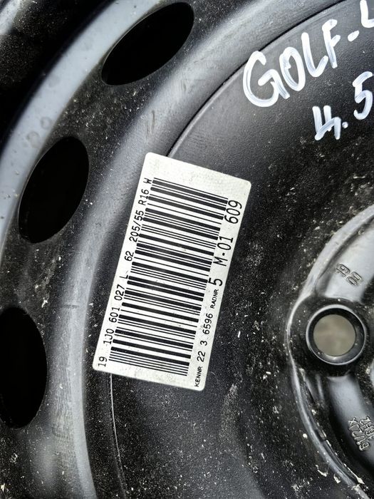 Резервна гума с Джанта  Volkswagen,  Audi , Seat 16 цола 5х100