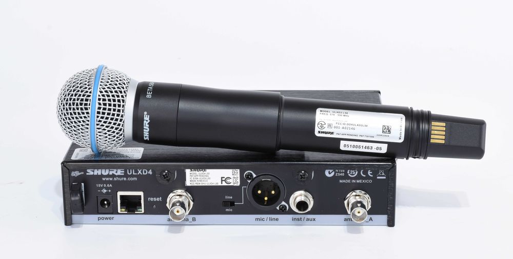 Wireless microfon SHURE ULXD BETA58A + Cadou case  (CLONĂ)