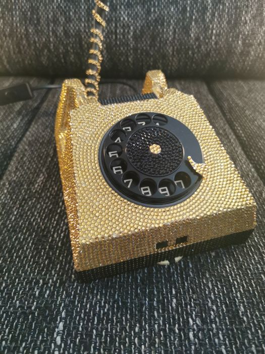 Lampa de Birou  – Vintage Telephone Lamp | Golden Glam