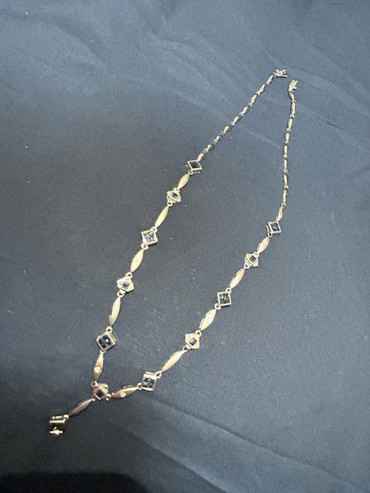 Колье белое золото 14карат