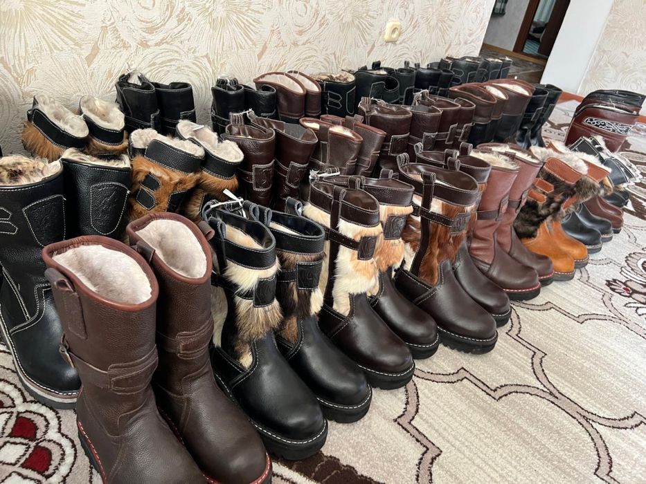 Натуралный кожанный Унты с Монголий