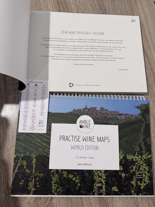 Wset  studiu - Amble Wine : Explore wine maps si Practice wine maps