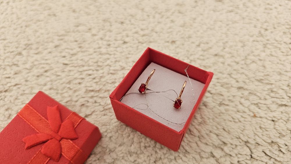 Детский серьги золотой 68000тг