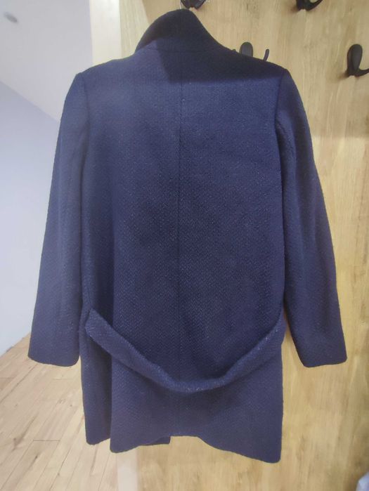 Палто Massimo Dutti тъмно синьо