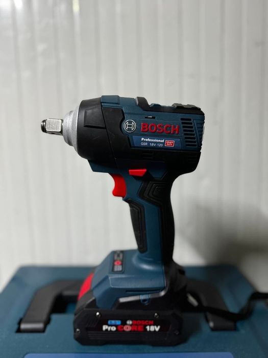 Set 2/1 Bosch Polizor Unghiular, Pistol impact ,2 Acumulatori 18V și 5 Ah